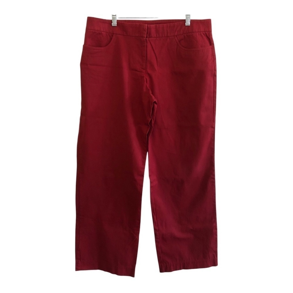 Eileen Fisher Women’s Petite Straight Wide Leg Cotton Blend Pants Size PL
